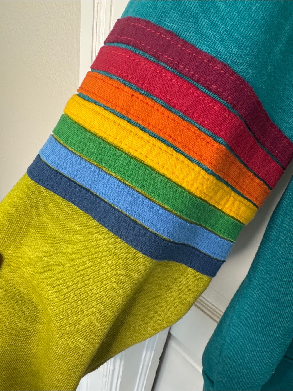 Aviator Nation Sweatshirt with signature Sleeve Stripes - Picture 2 of 4